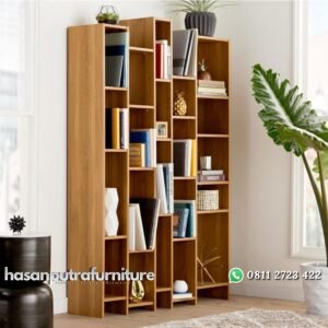 Rak Buku Kayu Jati Hasan Putra Furniture Jepara - Indonesia Furniture