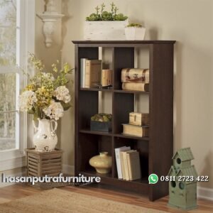 Rak Buku Kayu Jati Asli Hasan Putra Furniture Jepara - Indonesia Furniture