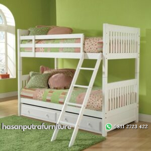 Ranjang Susun Berlaci Cat Duco Minimalis Hasan Putra Furniture Jepara - Indonesia Furniture