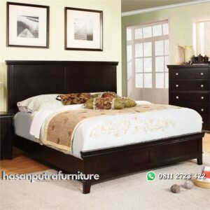 Ranjang Tidur Jati Modern Minimalis Hasan Putra Furniture Jepara - Indonesia Furniture