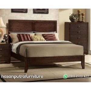 Ranjang Tidur Jati Minimalis Hasan Putra Furniture Jepara - Indonesia Furniture