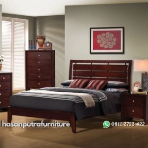 Ranjang Tidur Kayu Jati Hasan Putra Furniture Jepara - Indonesia Furniture