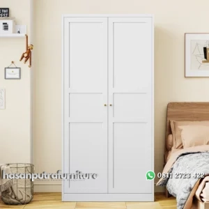 Reynata Lemari Pakaian 2 Pintu Cat Duco Minimalis Hasan Putra Furniture Jepara - Indonesia Furniture