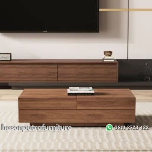 Roanoke Meja Tamu Kayu Jati Solid Modern Minimalis Hasan Putra Furniture Jepara - Indonesia Furniture