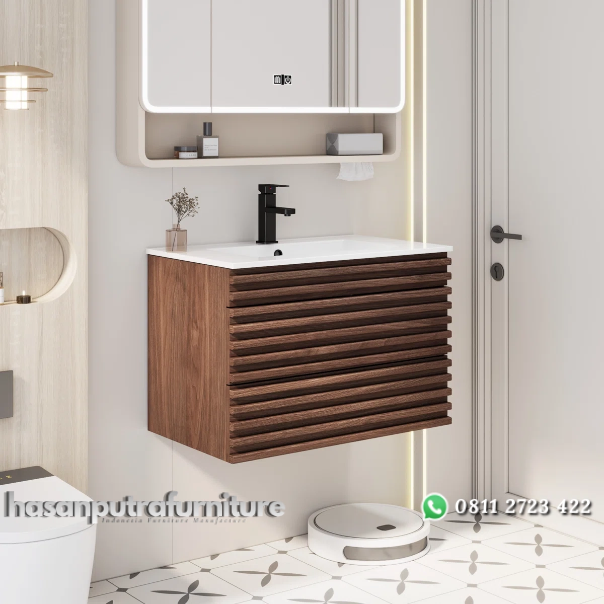 SHAREN Wastafel Cabinet Laci Kayu Jati Minimalis Modern Hasan Putra Furniture Jepara - Indonesia Furniture 2 SHAREN Wastafel Cabinet Laci Kayu Jati Minimalis Modern Hasan Putra Furniture Jepara - Indonesia Furniture - Gambar 2