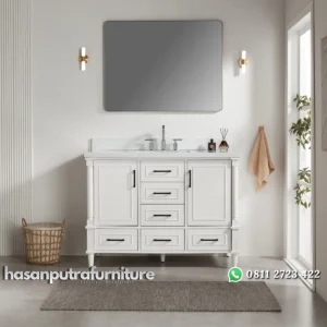 SONIA Wastafel Cabinet Serbaguna Cat Duco Minimalis Hasan Putra Furniture Jepara - Indonesia Furniture