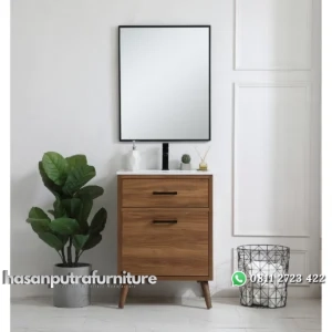 STEFAN Wastafel Kabinet Kaki Retro Kayu Jati Minimalis Hasan Putra Furniture Jepara - Indonesia Furniture