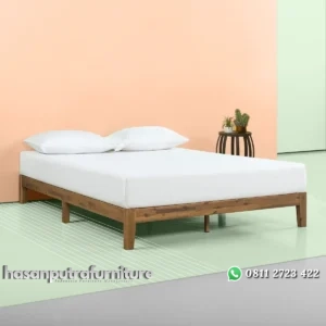 Sabir Ranjang Tidur Kayu Jati Simple Minimalis Hasan Putra Furniture Jepara - Indonesia Furniture