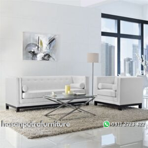 Satu Set Kursi Sofa Tamu Modern Hasan Putra Furniture Jepara - Indonesia Furniture