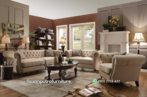 Satu Set Kursi Tamu Sofa Elegant Hasan Putra Furniture Jepara - Indonesia Furniture
