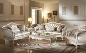 Satu Set Kursi Tamu Sofa Kuncen Hasan Putra Furniture Jepara - Indonesia Furniture