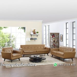 Satu Set Kursi Tamu Sofa Retro Hasan Putra Furniture Jepara - Indonesia Furniture