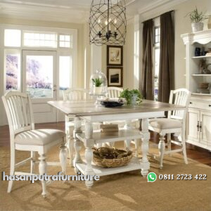 Satu Set Meja Makan Duco Hasan Putra Furniture Jepara - Indonesia Furniture
