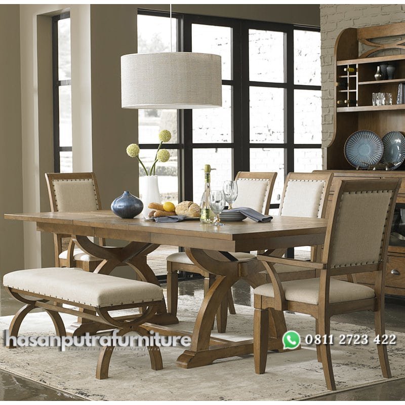 Satu Set Meja Makan Jati Jepara Hasan Putra Furniture Jepara - Indonesia Furniture 1 Satu Set Meja Makan Jati Jepara Hasan Putra Furniture Jepara - Indonesia Furniture