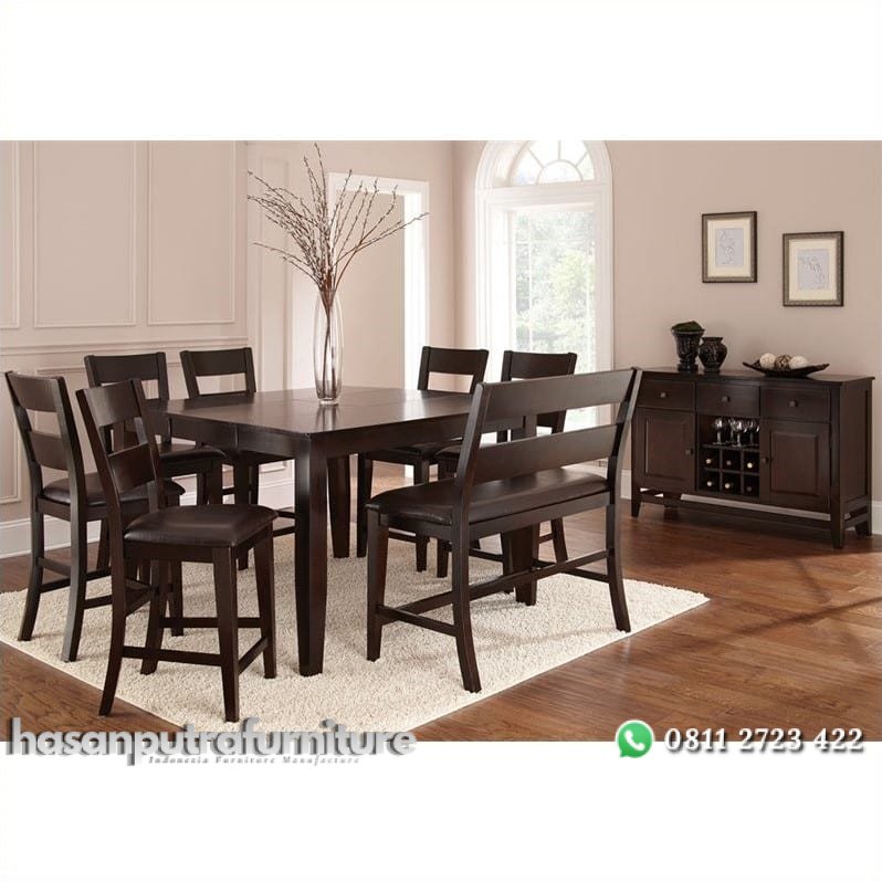 Satu Set Meja Makan Lengkap Hasan Putra Furniture Jepara - Indonesia Furniture 1 Satu Set Meja Makan Lengkap Hasan Putra Furniture Jepara - Indonesia Furniture