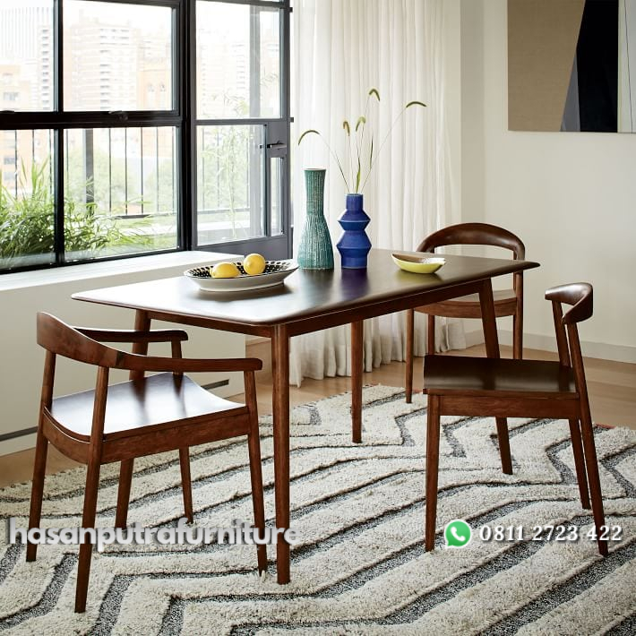 Satu Set Meja Makan Scandinavian Jati Hasan Putra Furniture Jepara - Indonesia Furniture 1 Satu Set Meja Makan Scandinavian Jati Hasan Putra Furniture Jepara - Indonesia Furniture
