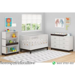 Satu Set Tempat Tidur Bayi Hasan Putra Furniture Jepara - Indonesia Furniture