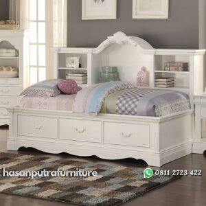 Satu Set Tempat Tidur Daybed Modern Hasan Putra Furniture Jepara - Indonesia Furniture