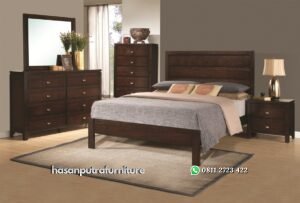 Satu Set Tempat Tidur Jati Hasan Putra Furniture Jepara - Indonesia Furniture
