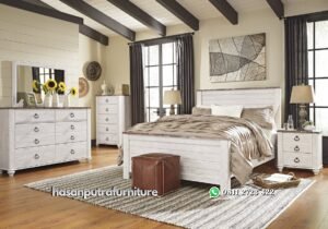 Satu Set Tempat Tidur Pengantin Hasan Putra Furniture Jepara - Indonesia Furniture