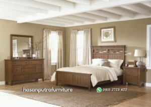 Satu Set Tempat Tidur Pengantin Jati Hasan Putra Furniture Jepara - Indonesia Furniture
