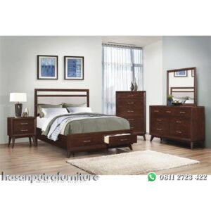 Satu Set Tempat Tidur Retro Hasan Putra Furniture Jepara - Indonesia Furniture