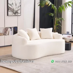 Selene Sofa Tamu Minimalis Modern 1 Seater Kekinian Hasan Putra Furniture Jepara - Indonesia Furniture