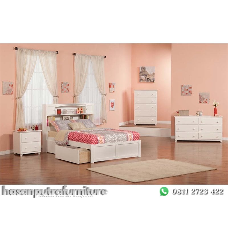 Set Kamar Tidur Anak Perempuan Hasan Putra Furniture Jepara - Indonesia Furniture 1 Set Kamar Tidur Anak Perempuan Hasan Putra Furniture Jepara - Indonesia Furniture