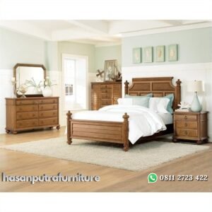 Set Kamar Tempat Tidur Jati Jepara Hasan Putra Furniture Jepara - Indonesia Furniture