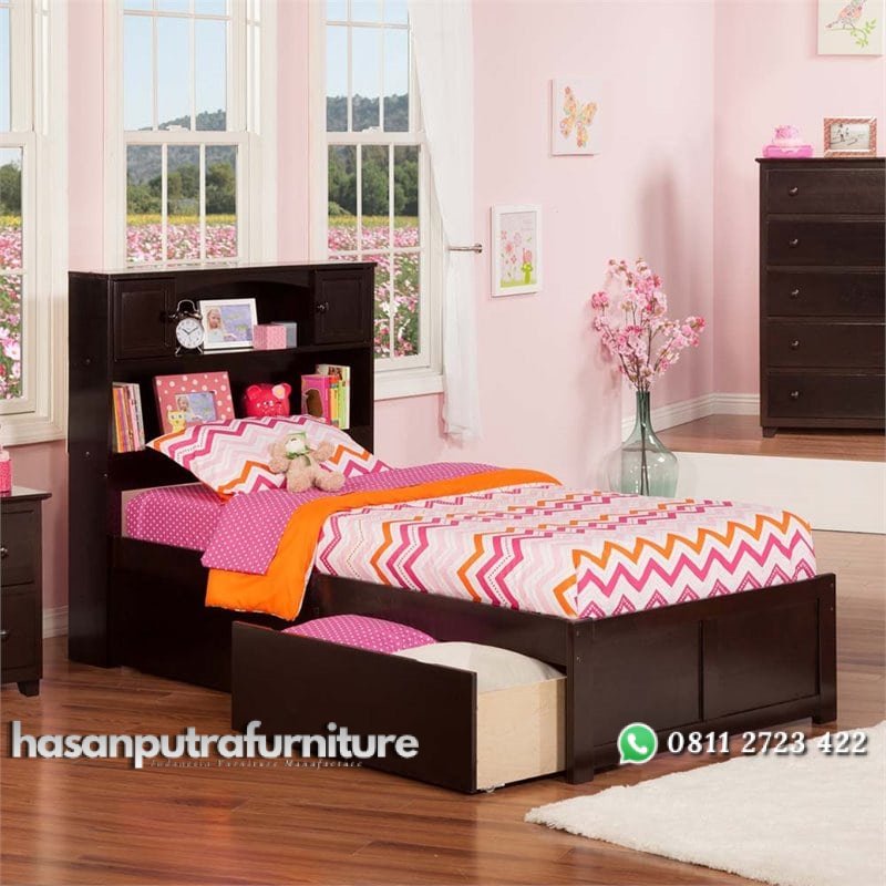 Set Kamar Tidur Anak Jati Hasan Putra Furniture Jepara - Indonesia Furniture 2 Set Kamar Tidur Anak Jati Hasan Putra Furniture Jepara - Indonesia Furniture - Gambar 2