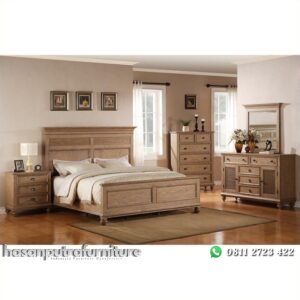 Set Kamar Tidur Jati Hasan Putra Furniture Jepara - Indonesia Furniture