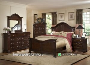 Set Kamar Tidur Jati Minimalis Hasan Putra Furniture Jepara - Indonesia Furniture
