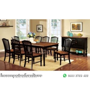 Set Kursi Meja Makan Jati Hasan Putra Furniture Jepara - Indonesia Furniture