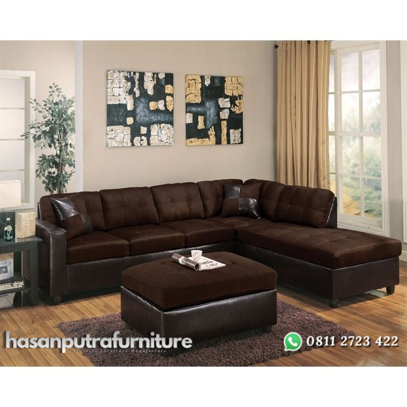 Set Kursi Sofa Tamu Sudut Hasan Putra Furniture Jepara - Indonesia Furniture 1 Set Kursi Sofa Tamu Sudut Hasan Putra Furniture Jepara - Indonesia Furniture