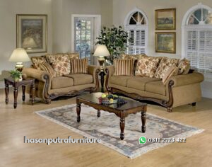 Set Kursi Tamu Sofa Jati Minimalis Hasan Putra Furniture Jepara - Indonesia Furniture