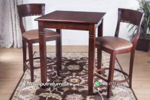 Set Meja Bar 2 Kursi Hasan Putra Furniture Jepara - Indonesia Furniture