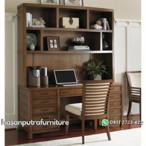 Set Meja Kantor Jati 1 Biro Multifungsi Hasan Putra Furniture Jepara - Indonesia Furniture