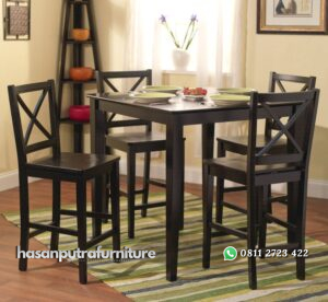 Set Meja Makan 4 Kursi Jati Jepara Hasan Putra Furniture Jepara - Indonesia Furniture