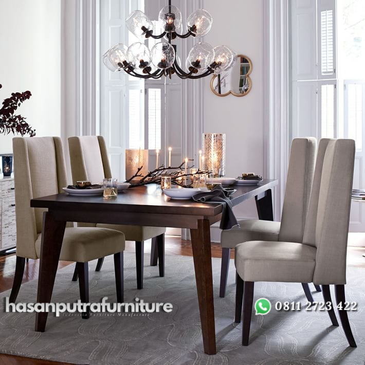 Set Meja Makan 4 Kursi Sofa Minimalis Hasan Putra Furniture Jepara - Indonesia Furniture 1 Set Meja Makan 4 Kursi Sofa Minimalis Hasan Putra Furniture Jepara - Indonesia Furniture