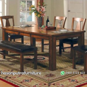 Set Meja Makan Bandung Hasan Putra Furniture Jepara - Indonesia Furniture