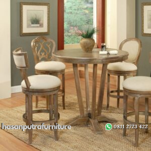 Set Meja Makan Bar Jati Jepara Hasan Putra Furniture Jepara - Indonesia Furniture