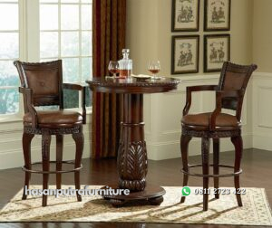 Set Meja Makan Bar Ukiran Jepara Hasan Putra Furniture Jepara - Indonesia Furniture