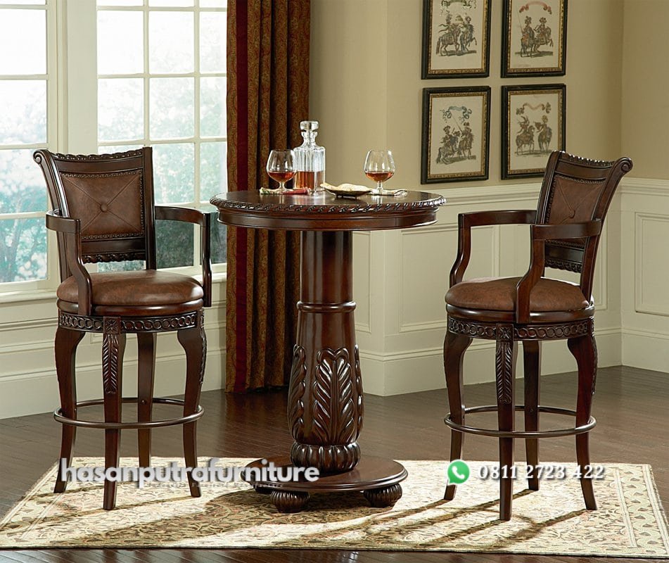 Set Meja Makan Bar Ukiran Jepara Hasan Putra Furniture Jepara - Indonesia Furniture 1 Set Meja Makan Bar Ukiran Jepara Hasan Putra Furniture Jepara - Indonesia Furniture