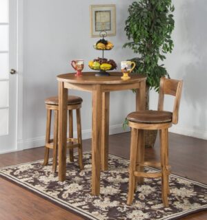 Set Meja Makan Bundar Bar Hasan Putra Furniture Jepara - Indonesia Furniture