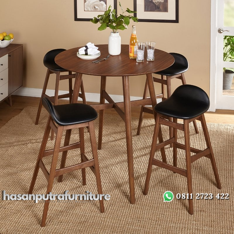 Set Meja Makan Cafe Bundar Unik Hasan Putra Furniture Jepara - Indonesia Furniture 1 Set Meja Makan Cafe Bundar Unik Hasan Putra Furniture Jepara - Indonesia Furniture