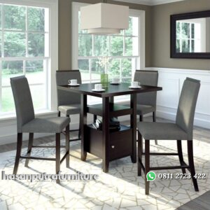 Set Meja Makan Jati Cafe Hasan Putra Furniture Jepara - Indonesia Furniture