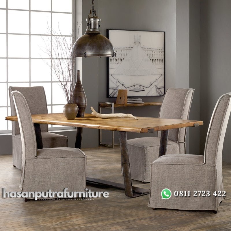 Set Meja Makan Suar Wood Modern Hasan Putra Furniture Jepara - Indonesia Furniture 1 Set Meja Makan Suar Wood Modern Hasan Putra Furniture Jepara - Indonesia Furniture