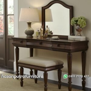 Set Meja Rias Elegant Jati Multifungsi Hasan Putra Furniture Jepara - Indonesia Furniture