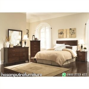 Set Ranjang Tidur Kayu Jati Hasan Putra Furniture Jepara - Indonesia Furniture