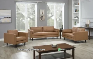 Nathaniel Set Sofa Tamu Minimalis Modern Terbaru Hasan Putra Furniture Jepara - Indonesia Furniture